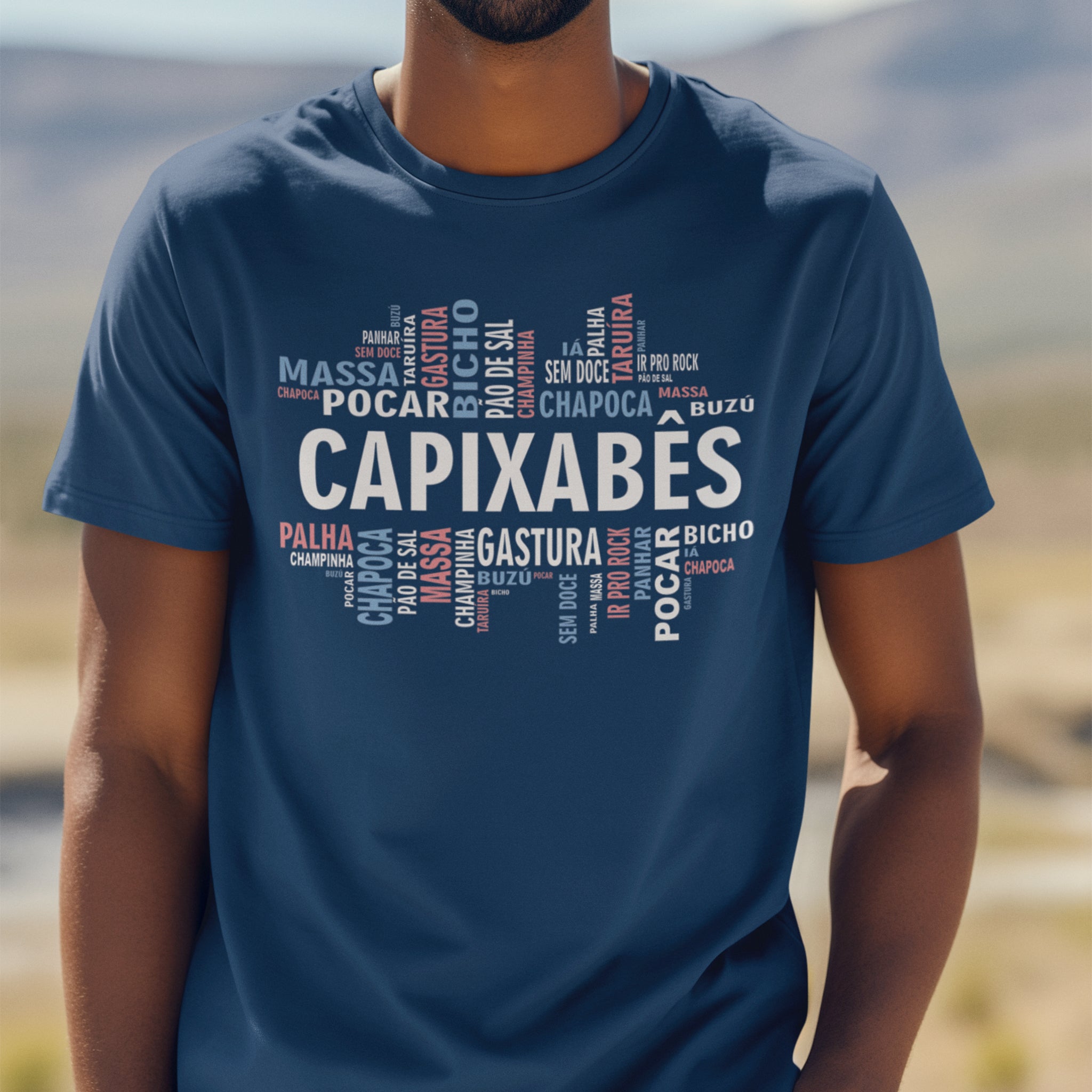 camiseta capixabês marinho frente